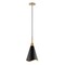 Nuvo Tango 1-Light Large Pendant Matte Black with Burnished Brass 60/7476 - alternate 3
